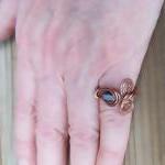 Ring Size 4 Adjustable - Wire Wrapped Ooak Art..