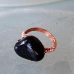 Ring Size 7.5 - Twisted Copper Wire Wrapped Ooak..