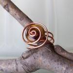 Ring Sz 10 - Wire Wrapped Copper With..
